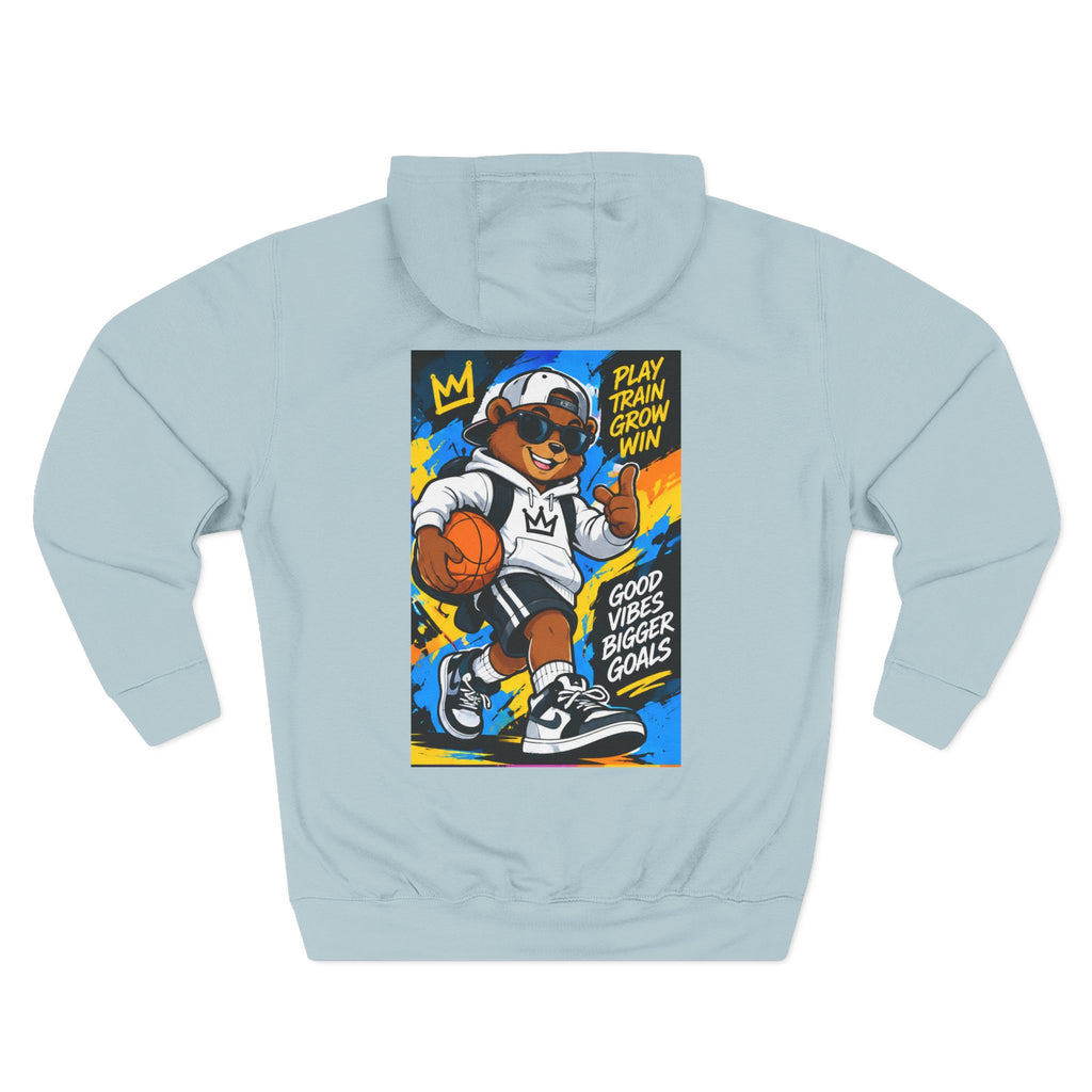 ROSE Youth Drip Logo Hoodie - "Bear The Baller" Motivational Back Panel