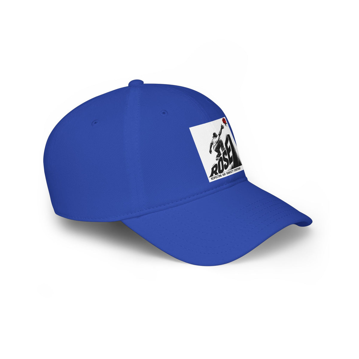 ROSE Reach Baseball Cap - Skate Culture Graphic Low Profile Hat (Japanese Kanji Inspired)