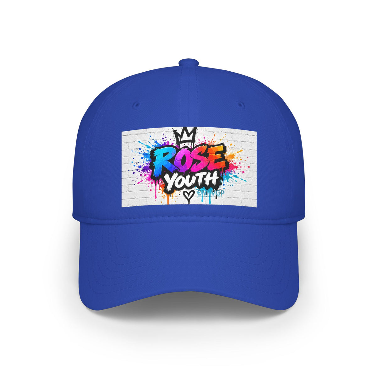 Rose Youth Drip Graffiti Logo Low Profile Baseball Cap