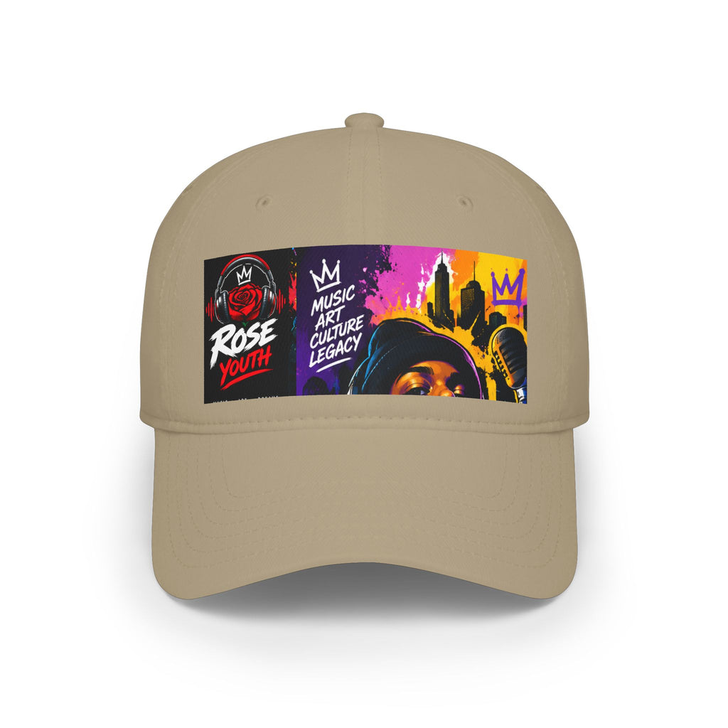 ROSE Youth Maestro Low Profile Baseball Cap – ("Rose Youth" "Music Art Culture Legacy")