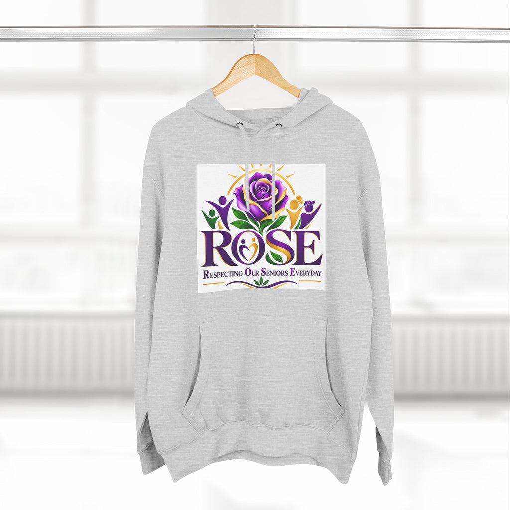 Rose Tribute Hoodie — "Giving You Your Rose" Celebration of Life Floral Pullover