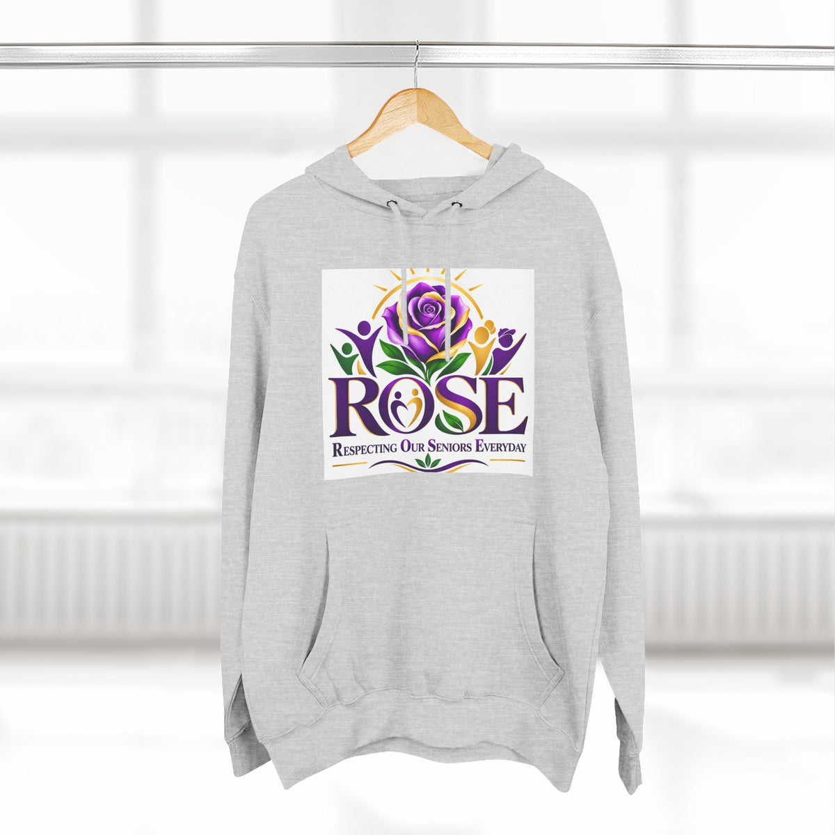 Rose Tribute Hoodie — "Giving You Your Rose" Celebration of Life Floral Pullover