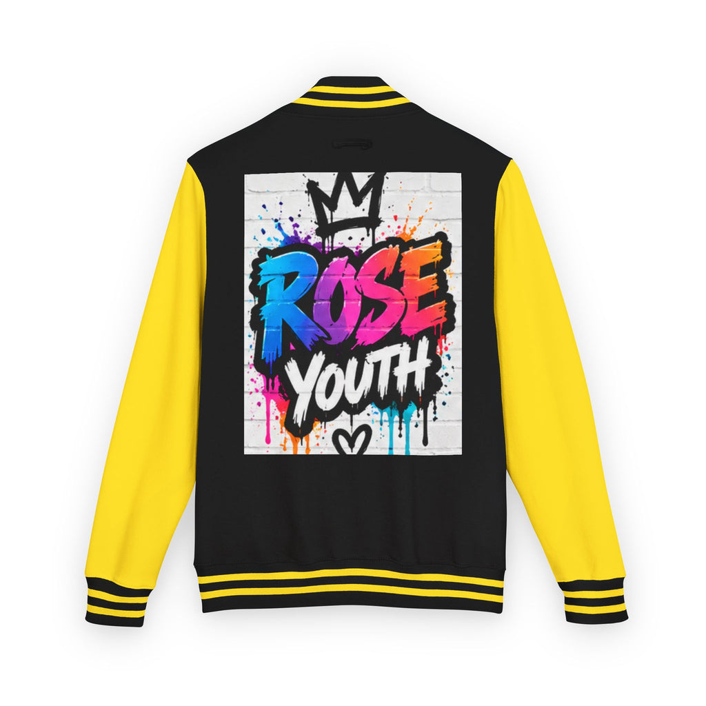 Rose Youth Graffiti Logo Letterman Jacket
