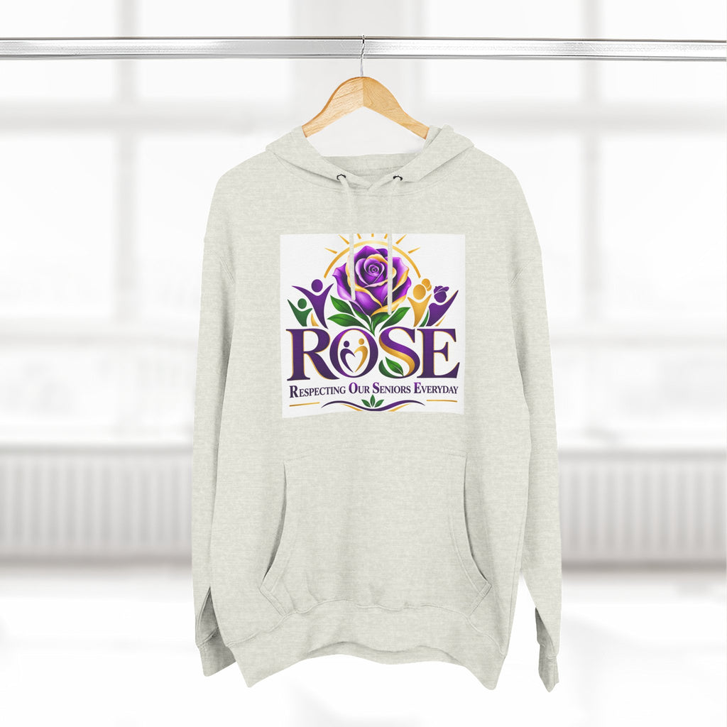 Rose Tribute Hoodie — "Giving You Your Rose" Celebration of Life Floral Pullover
