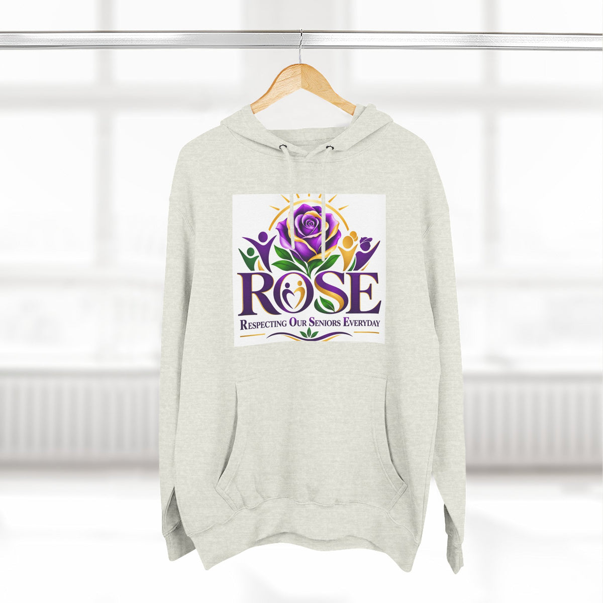 Rose Tribute Hoodie — "Giving You Your Rose" Celebration of Life Floral Pullover