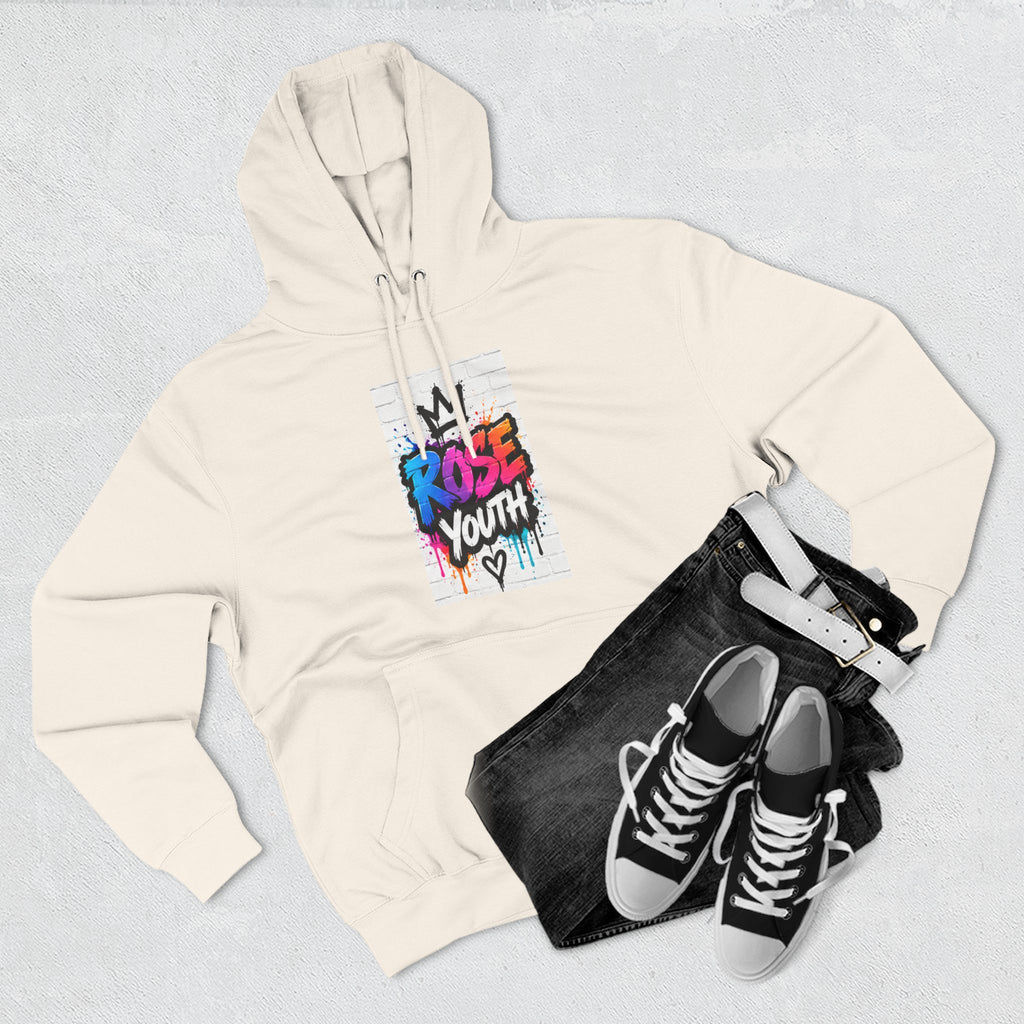 ROSE Youth Drip Logo Hoodie - "Bear The Baller" Motivational Back Panel