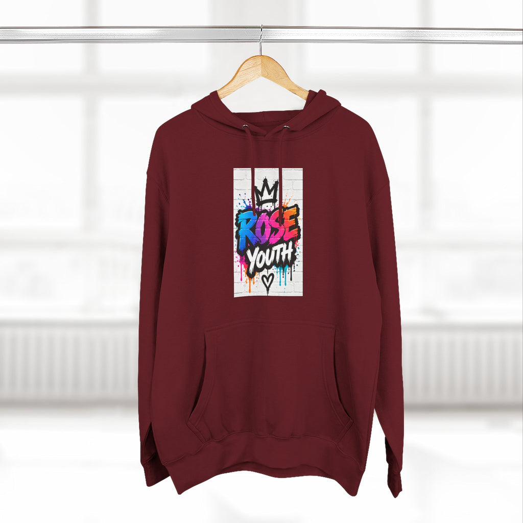 ROSE Youth Drip Logo Hoodie - "Bear The Baller" Motivational Back Panel