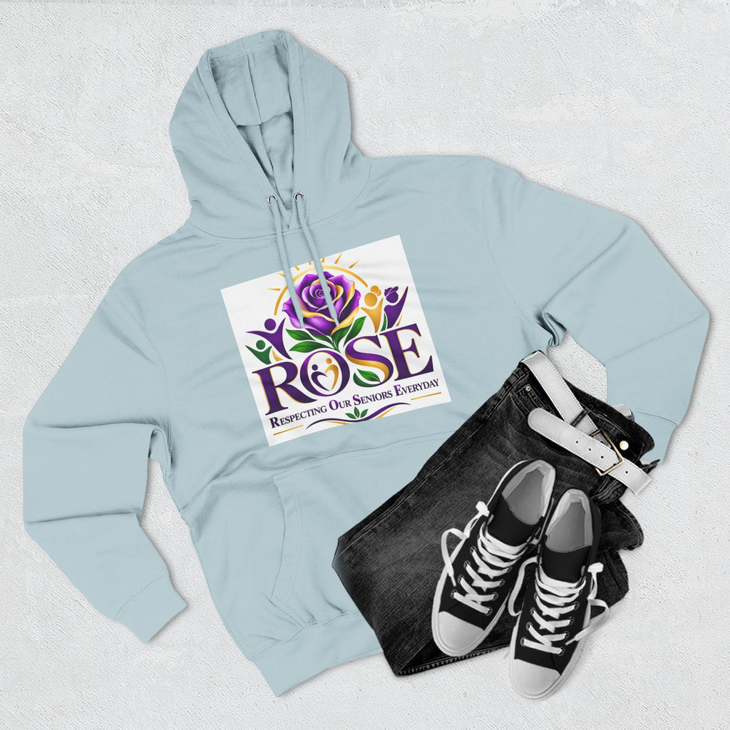 Rose Tribute Hoodie — "Giving You Your Rose" Celebration of Life Floral Pullover