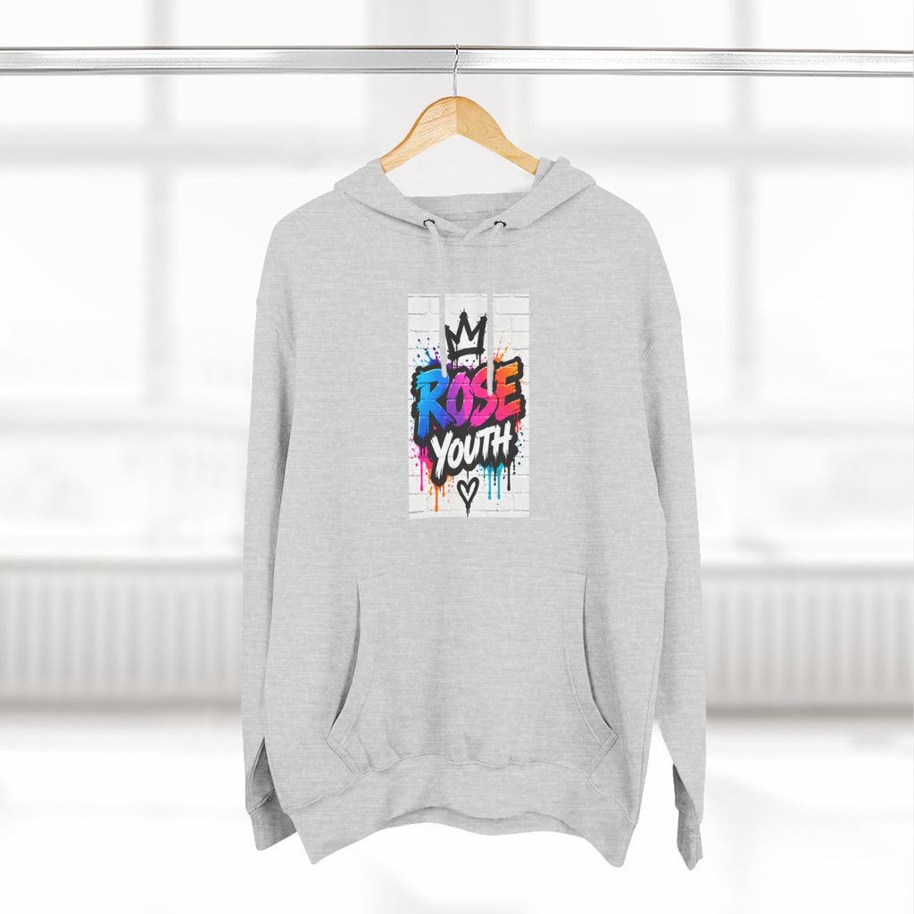 ROSE Youth Drip Logo Hoodie - "Bear The Baller" Motivational Back Panel