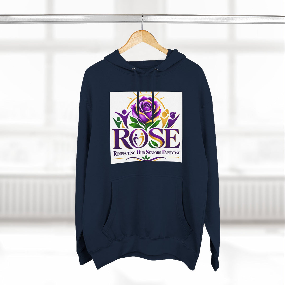 Rose Tribute Hoodie — "Giving You Your Rose" Celebration of Life Floral Pullover