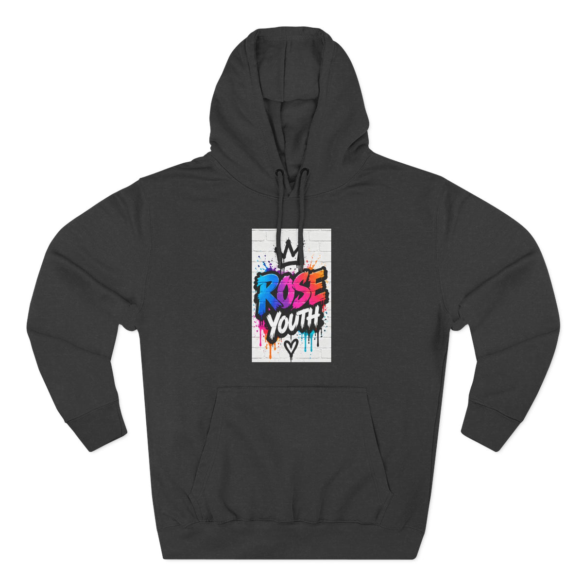 ROSE Youth Drip Logo Hoodie - "Bear The Baller" Motivational Back Panel