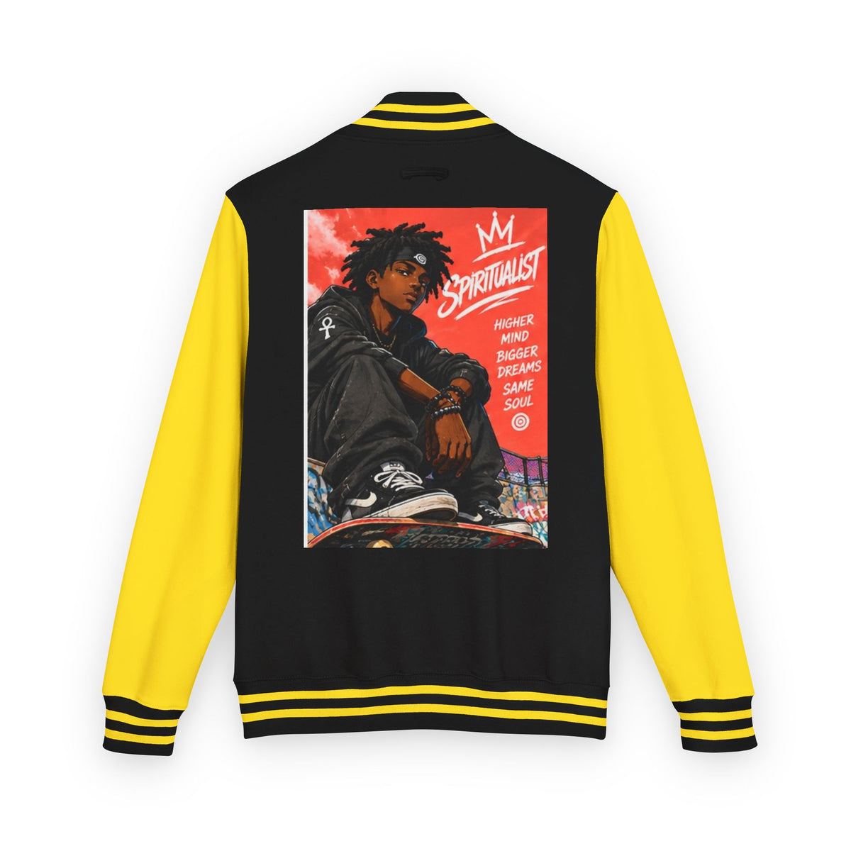 Rose Youth Spiritualist Inspirational Anime Letterman Jacket