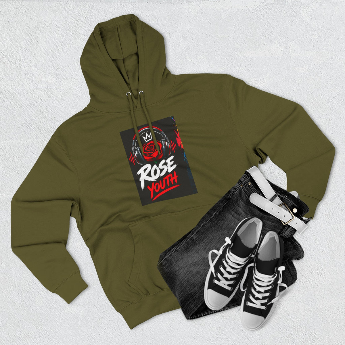 ROSE Youth Streetwear Hoodie — "Music Maestro" Graphic Pullover