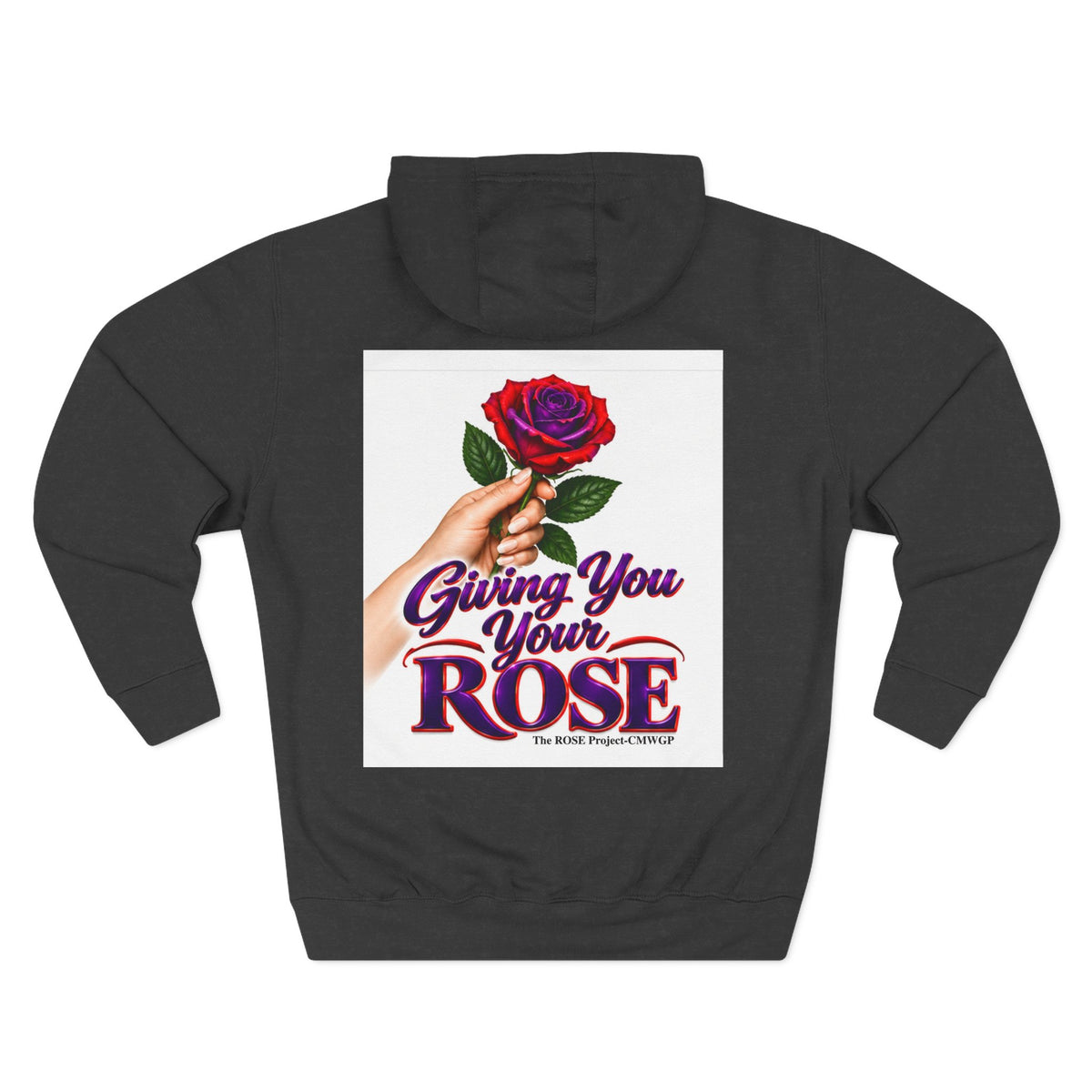 Rose Tribute Hoodie — "Giving You Your Rose" Celebration of Life Floral Pullover