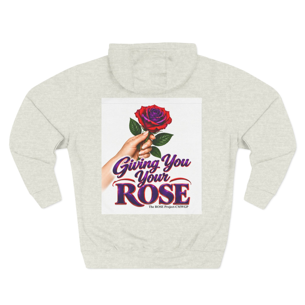 Rose Tribute Hoodie — "Giving You Your Rose" Celebration of Life Floral Pullover