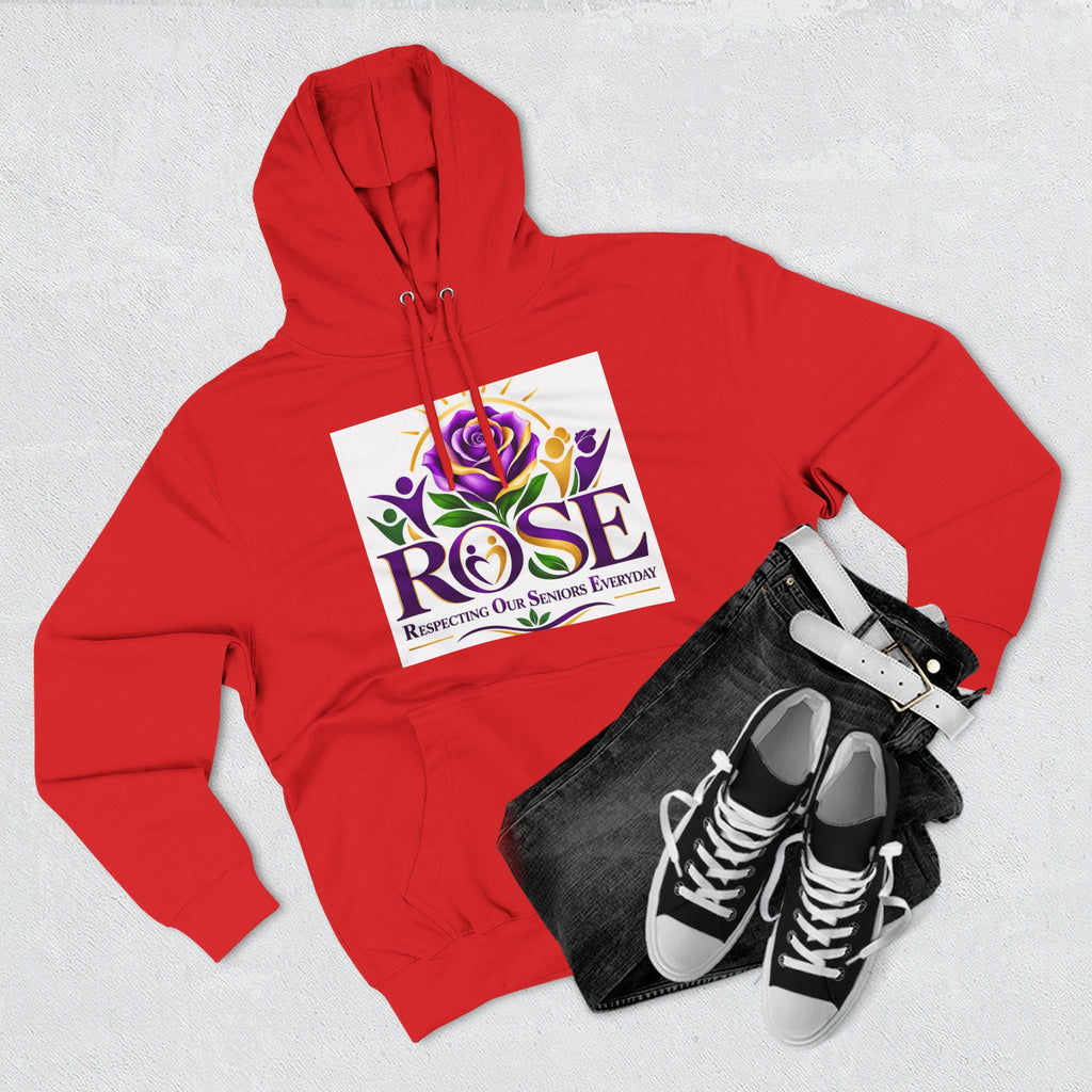 Rose Tribute Hoodie — "Giving You Your Rose" Celebration of Life Floral Pullover