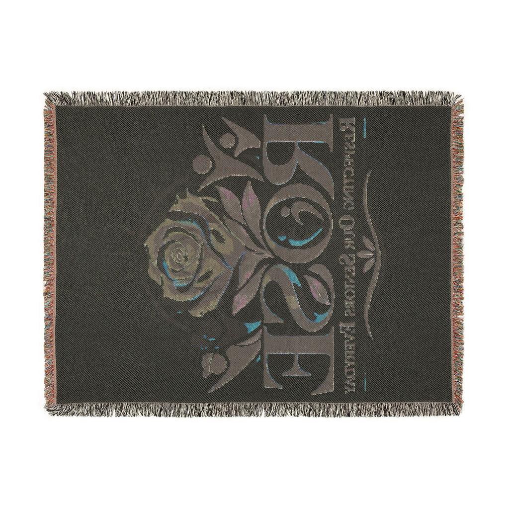 ROSE “Respecting Our Seniors Everyday” Inspirational Woven Blanket