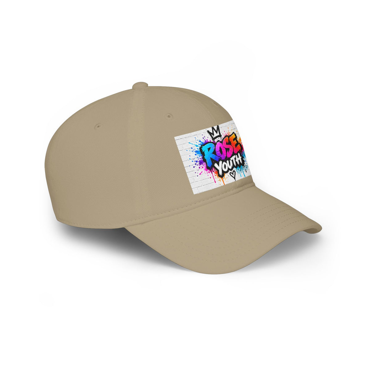 Rose Youth Drip Graffiti Logo Low Profile Baseball Cap