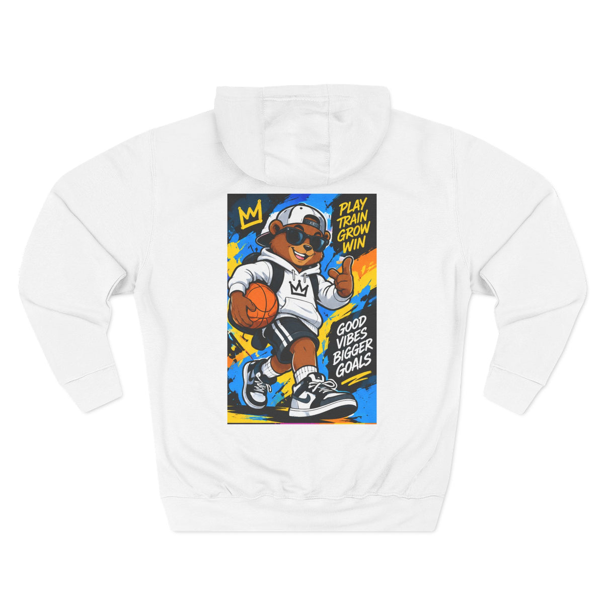 ROSE Youth Drip Logo Hoodie - "Bear The Baller" Motivational Back Panel
