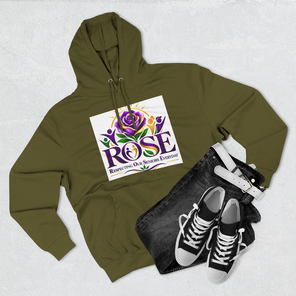 Rose Tribute Hoodie — "Giving You Your Rose" Celebration of Life Floral Pullover