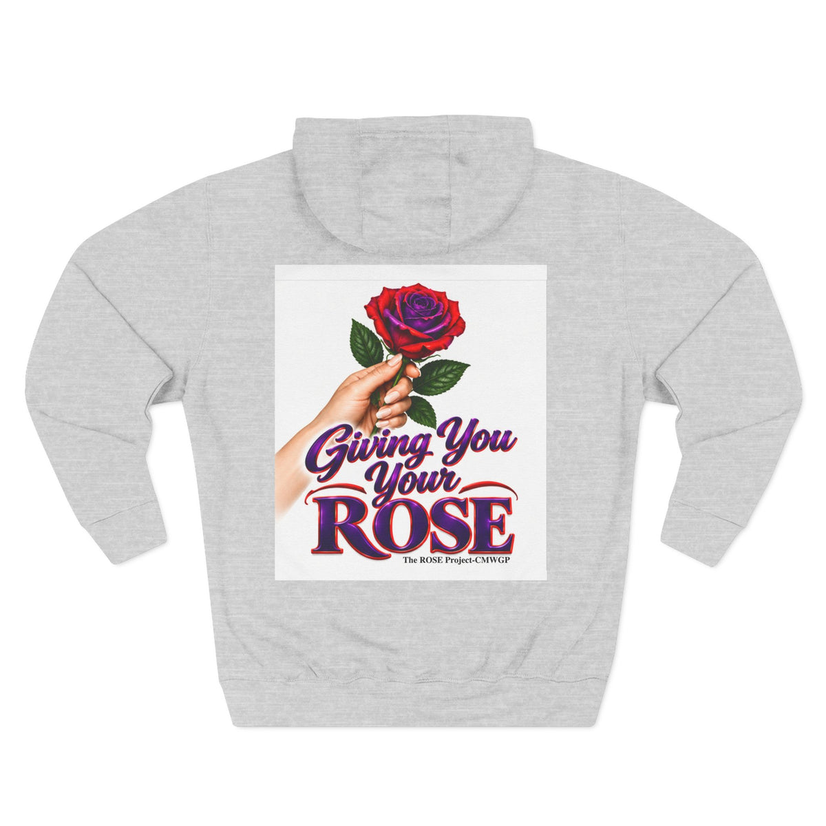 Rose Tribute Hoodie — "Giving You Your Rose" Celebration of Life Floral Pullover