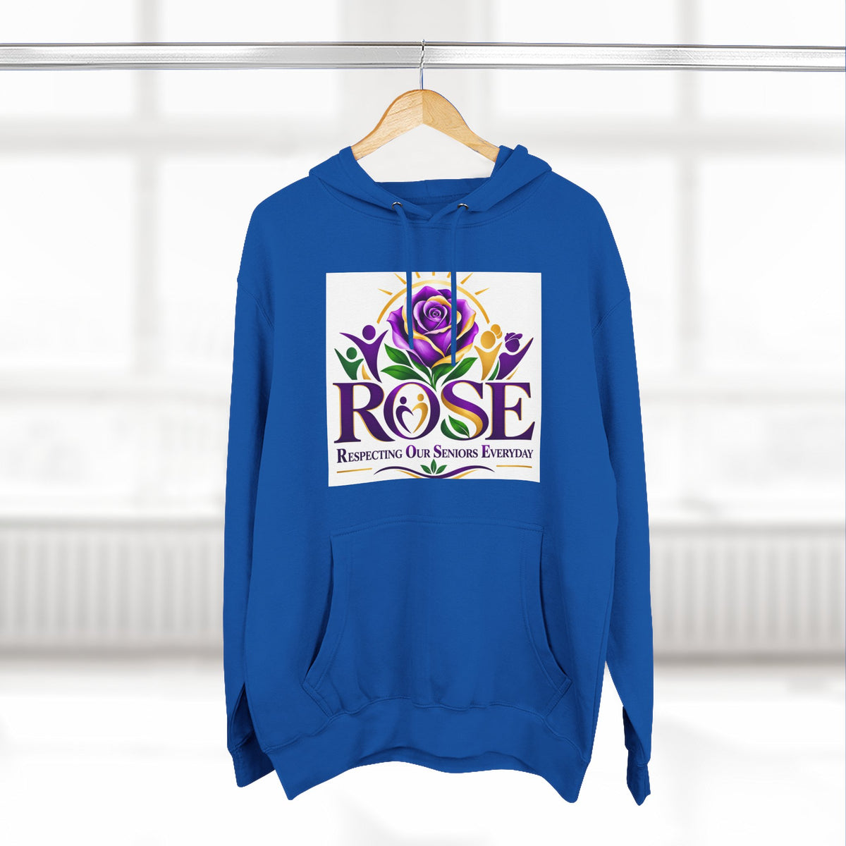 Rose Tribute Hoodie — "Giving You Your Rose" Celebration of Life Floral Pullover