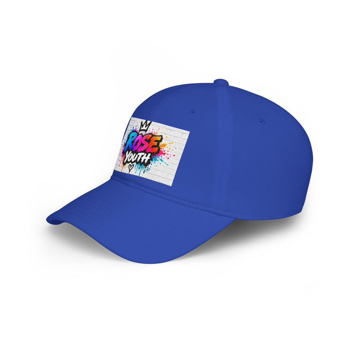 Rose Youth Drip Graffiti Logo Low Profile Baseball Cap