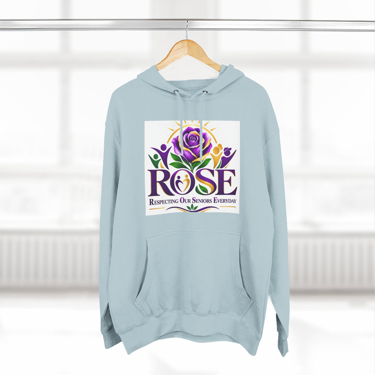 Rose Tribute Hoodie — "Giving You Your Rose" Celebration of Life Floral Pullover