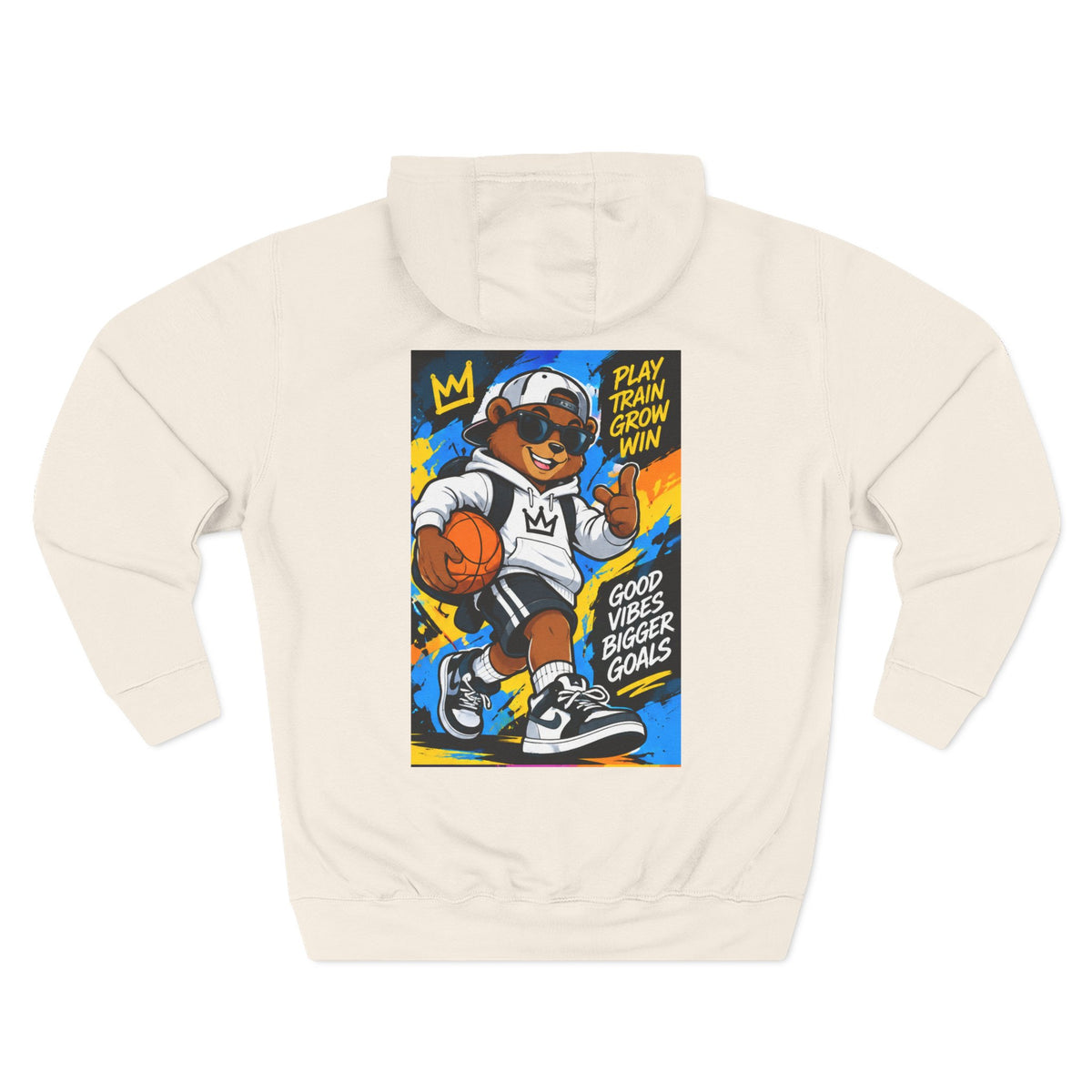 ROSE Youth Drip Logo Hoodie - "Bear The Baller" Motivational Back Panel