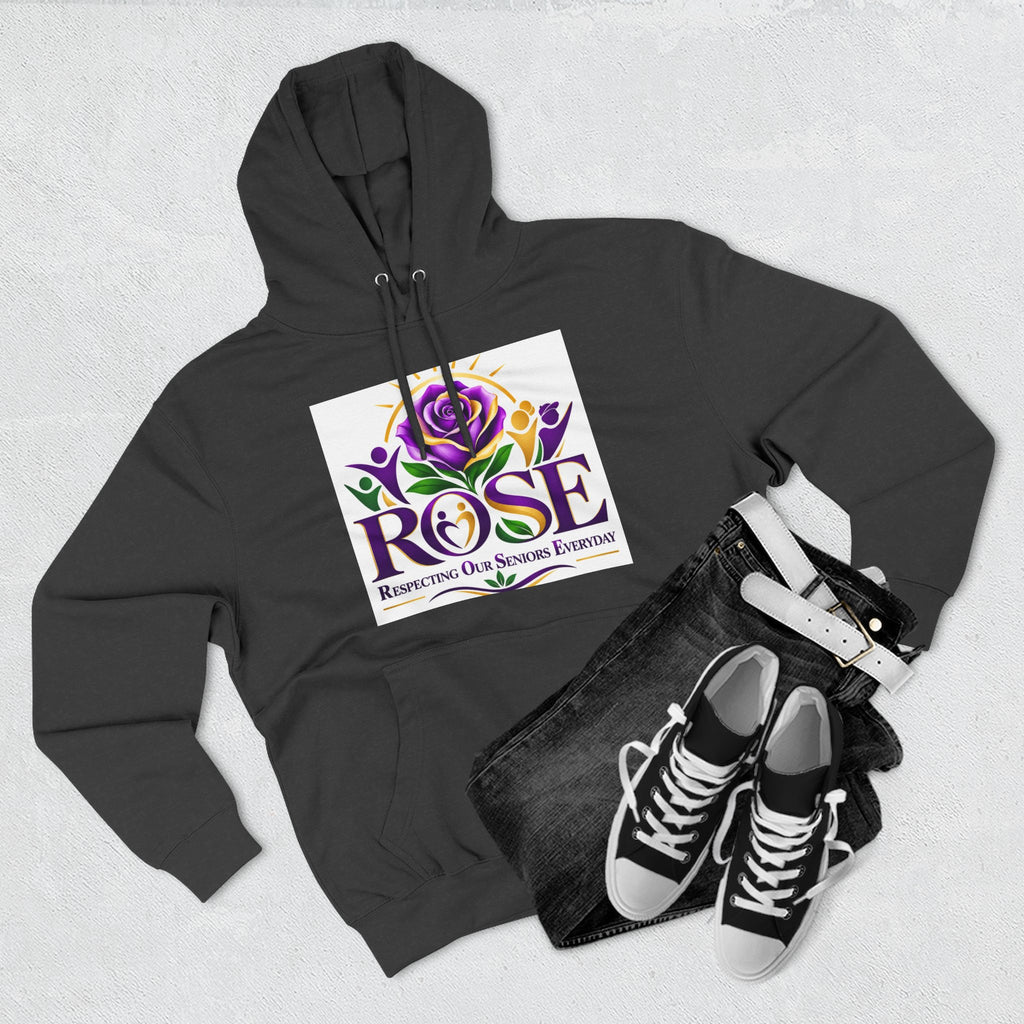 Rose Tribute Hoodie — "Giving You Your Rose" Celebration of Life Floral Pullover