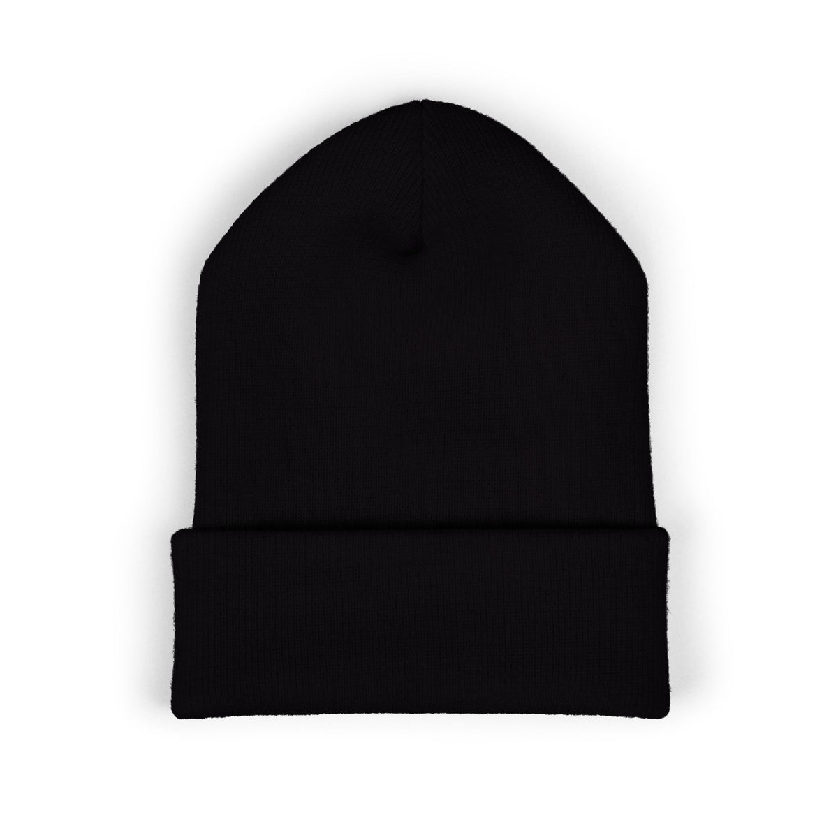 Embroidered 'Rose Youth' Cuffed Beanie – Vintage Patch Knit Hat