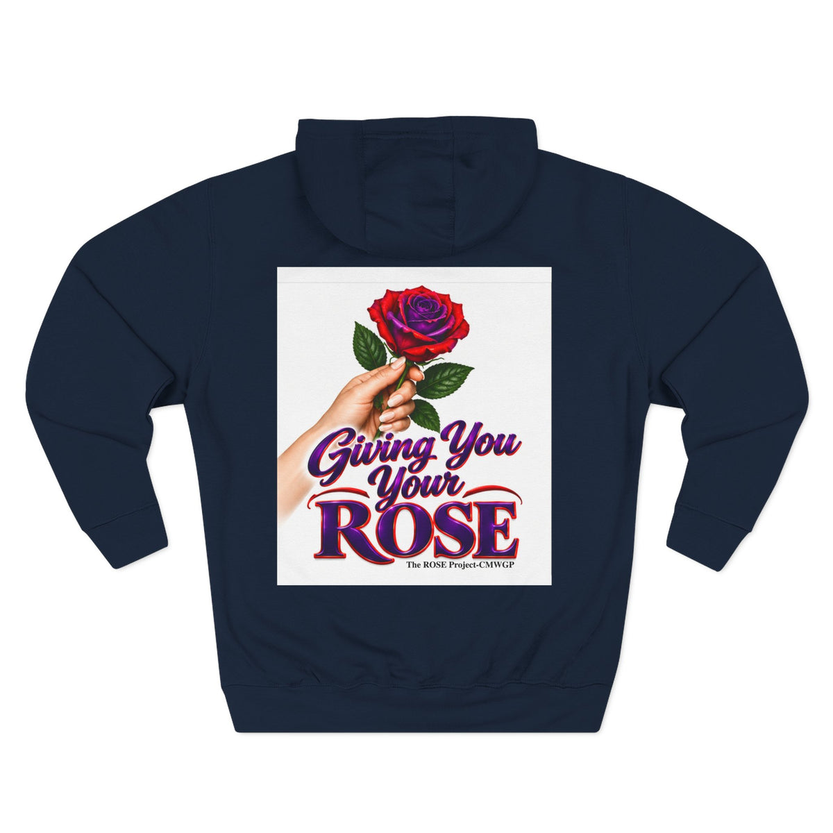 Rose Tribute Hoodie — "Giving You Your Rose" Celebration of Life Floral Pullover
