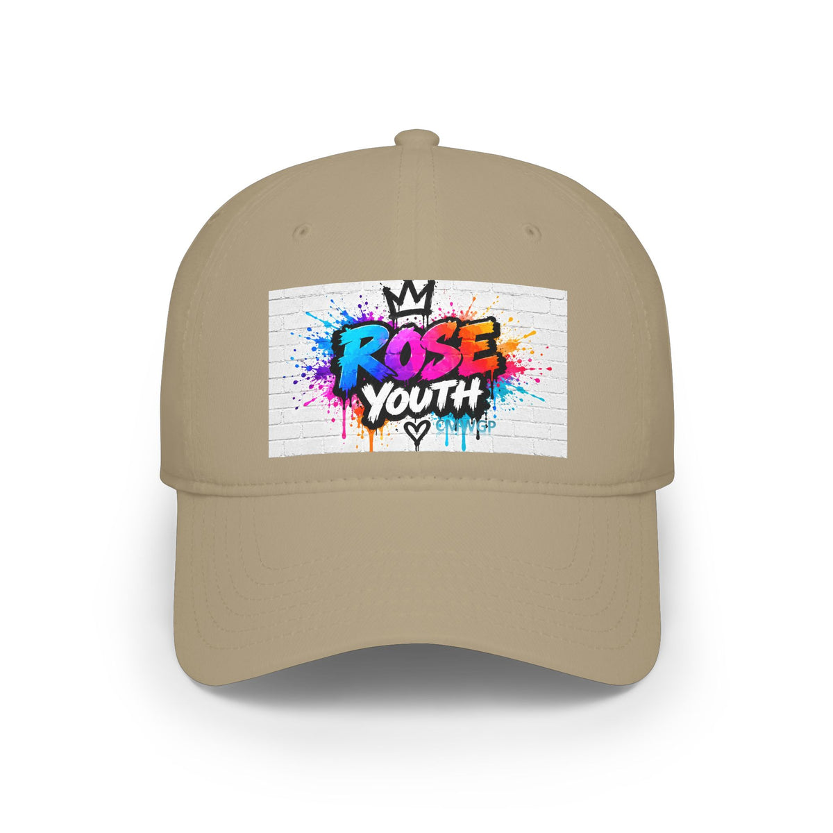 Rose Youth Drip Graffiti Logo Low Profile Baseball Cap