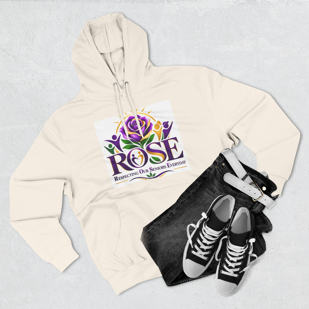 Rose Tribute Hoodie — "Giving You Your Rose" Celebration of Life Floral Pullover