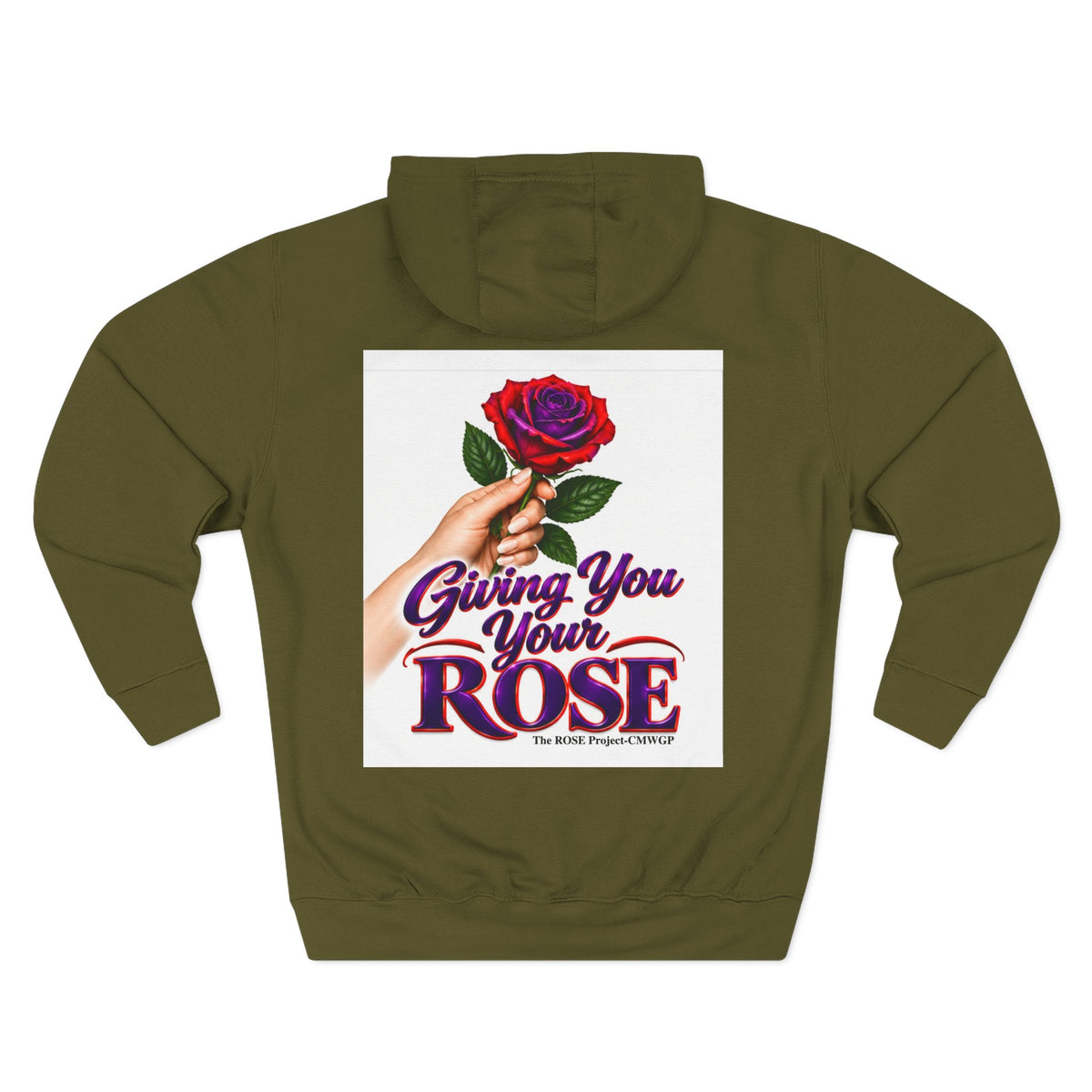 Rose Tribute Hoodie — "Giving You Your Rose" Celebration of Life Floral Pullover