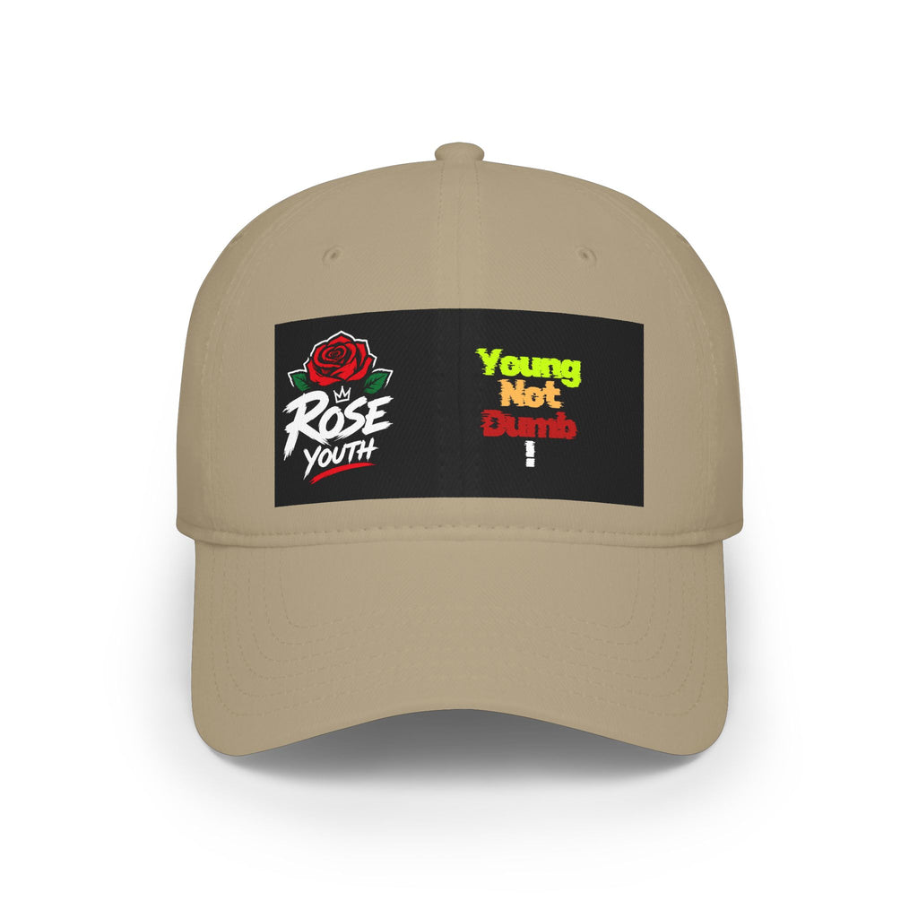Young Not Dumb Rose Youth Red Baseball Cap
