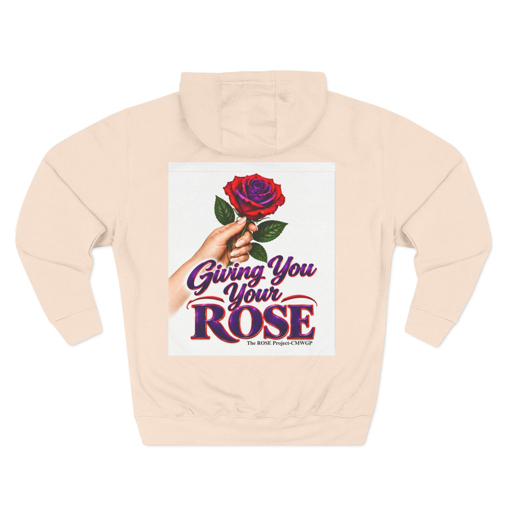 Rose Tribute Hoodie — "Giving You Your Rose" Celebration of Life Floral Pullover