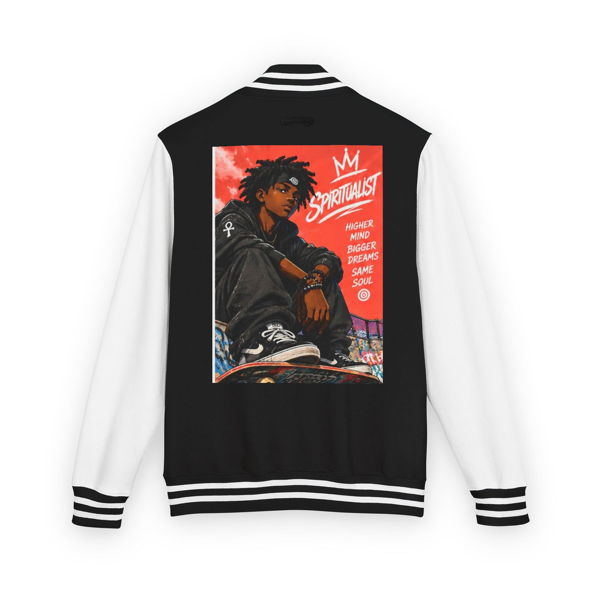 Rose Youth Spiritualist Inspirational Anime Letterman Jacket