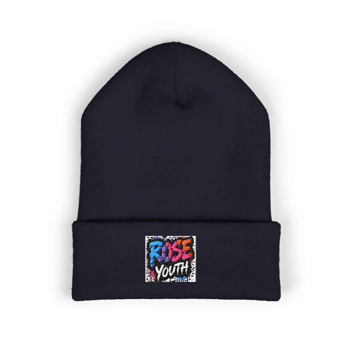 ROSE Youth Drip Embroidered Cuffed Beanie