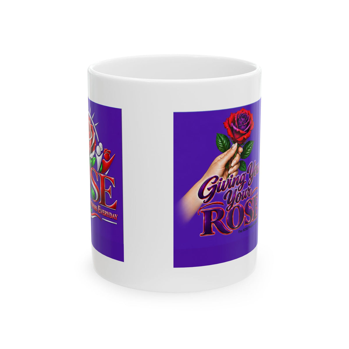 Giving You Roses Mug — Romantic Floral Ceramic Coffee Cup (11oz/15oz)