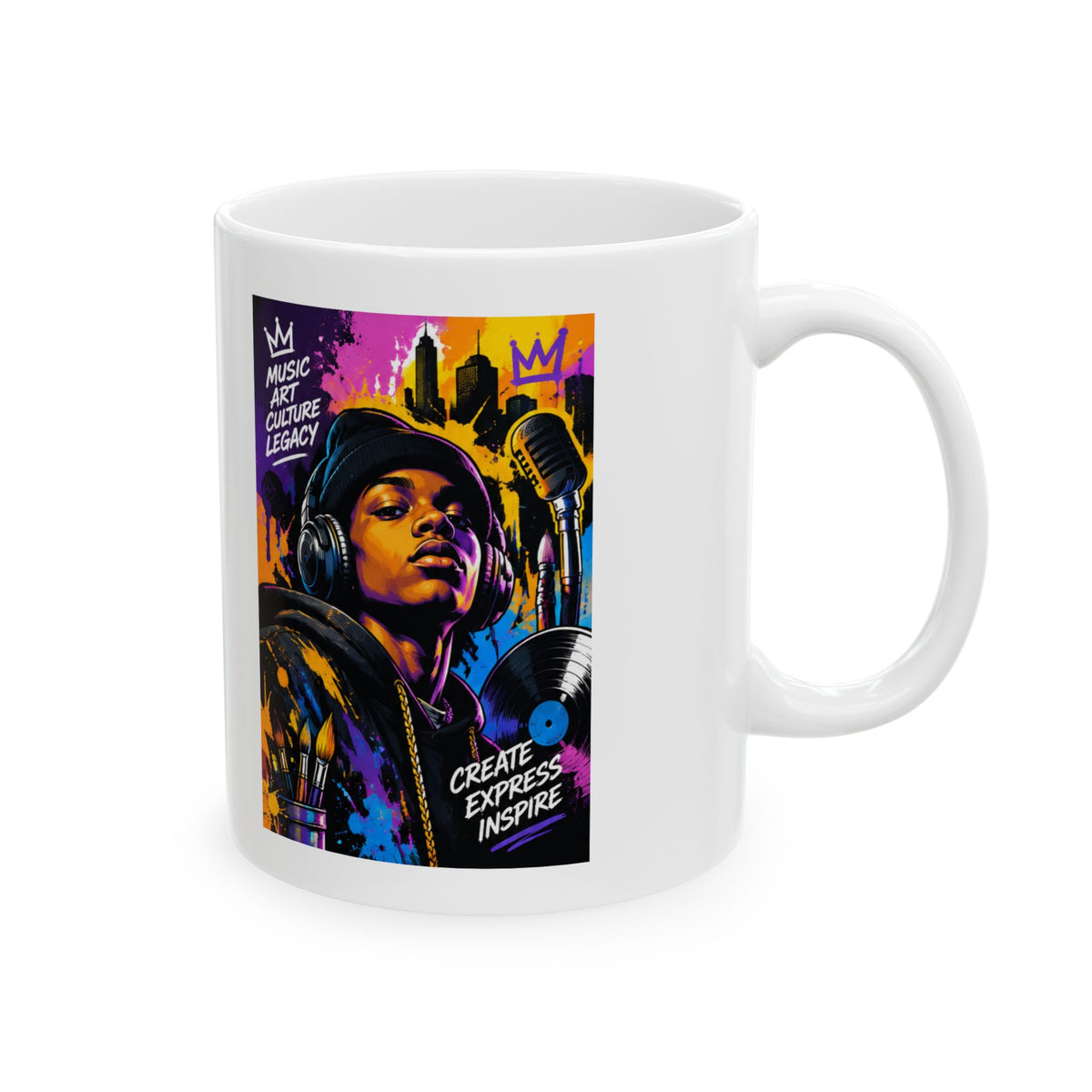 CMW's Maestro Anime Graffiti Ceramic Mug – ‘Rose Youth’ Urban Street Art 11oz/15oz
