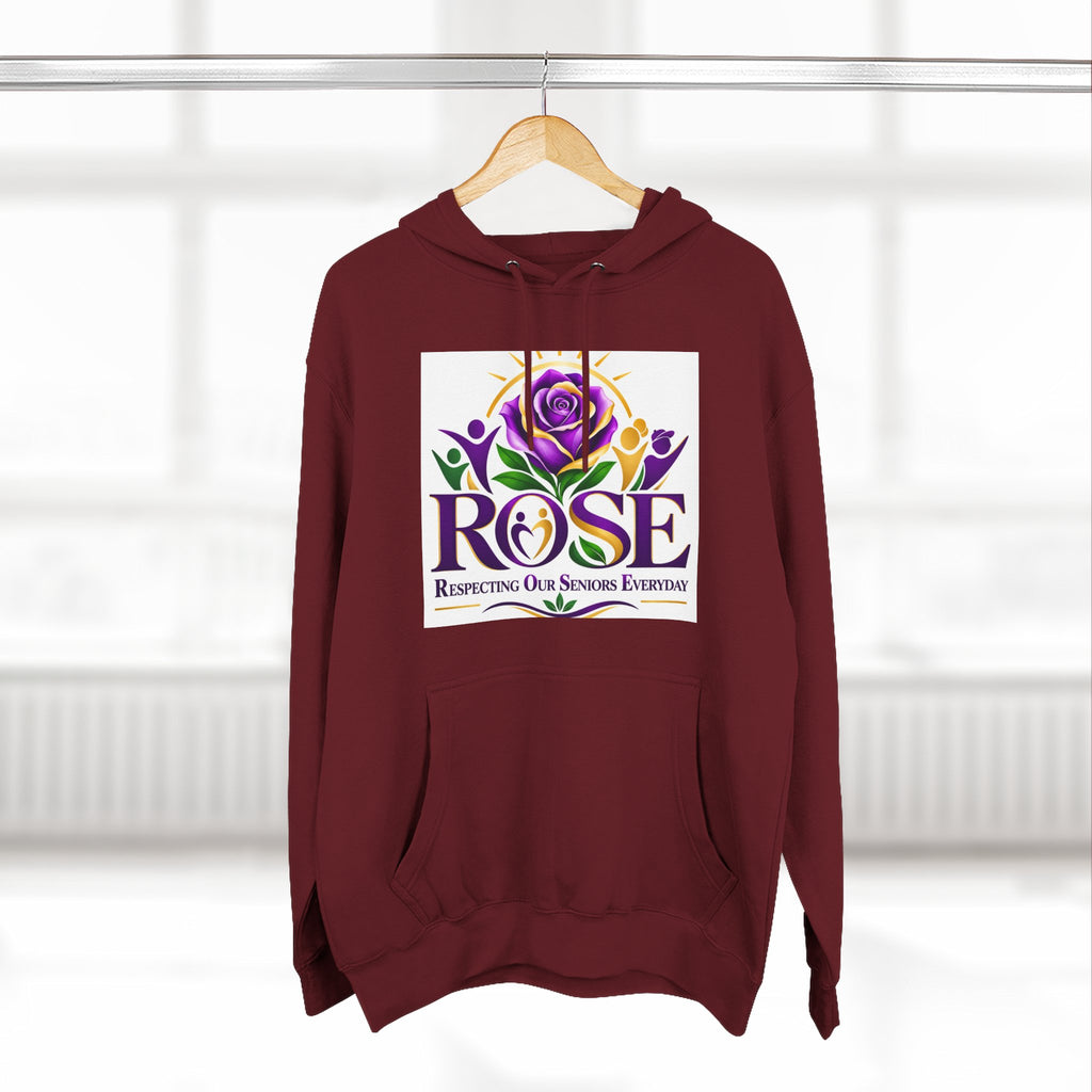 Rose Tribute Hoodie — "Giving You Your Rose" Celebration of Life Floral Pullover