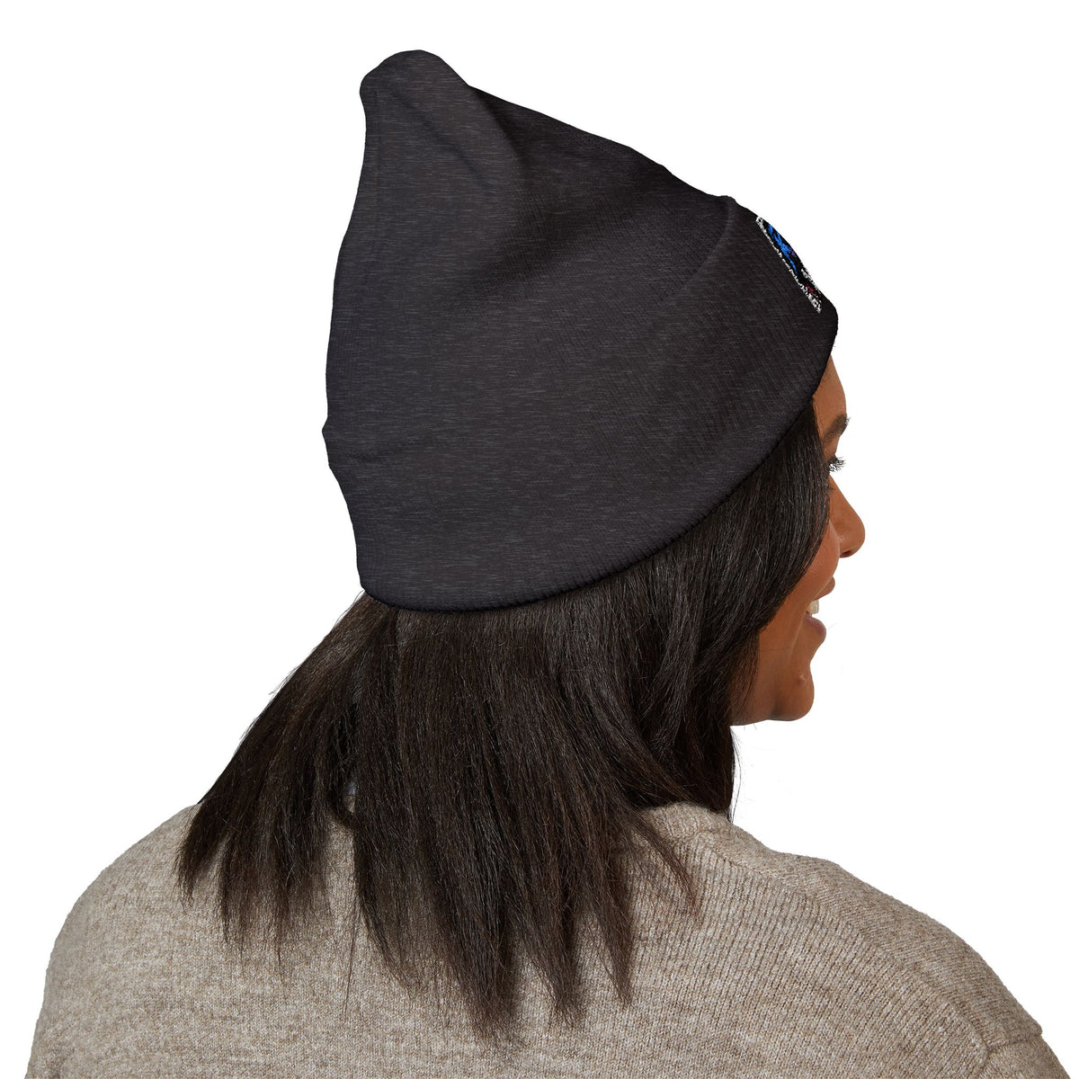ROSE Youth Drip Embroidered Cuffed Beanie