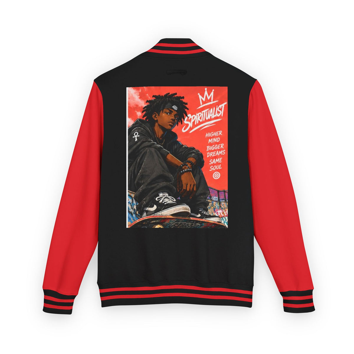 Rose Youth Spiritualist Inspirational Anime Letterman Jacket