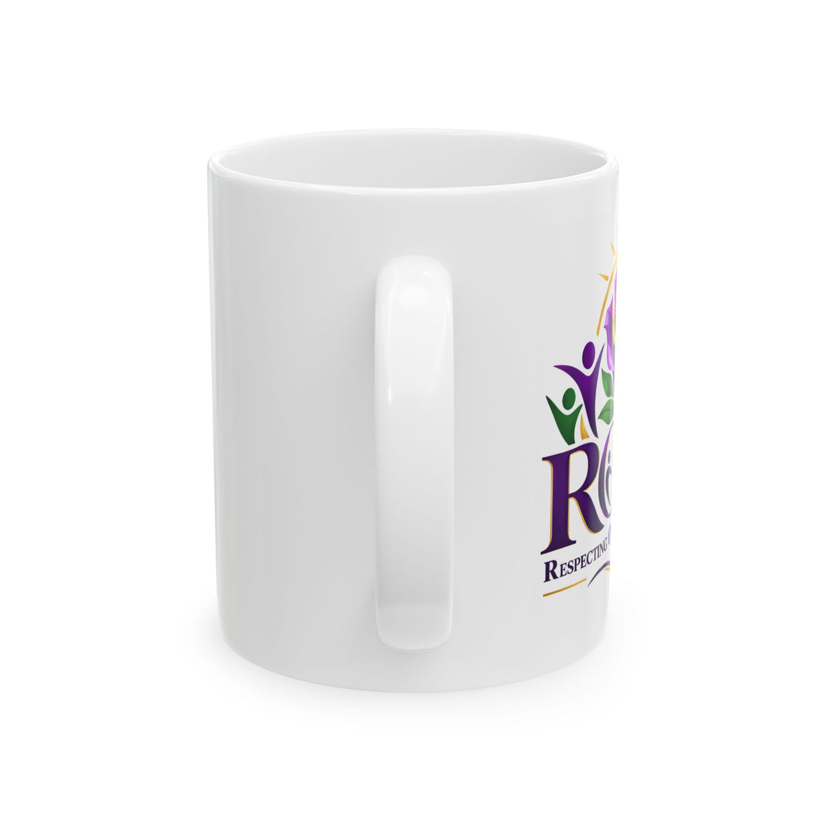Giving You Your Rose Ceramic Mug –  Respect Senior Coffee Cup (11oz, 15oz)