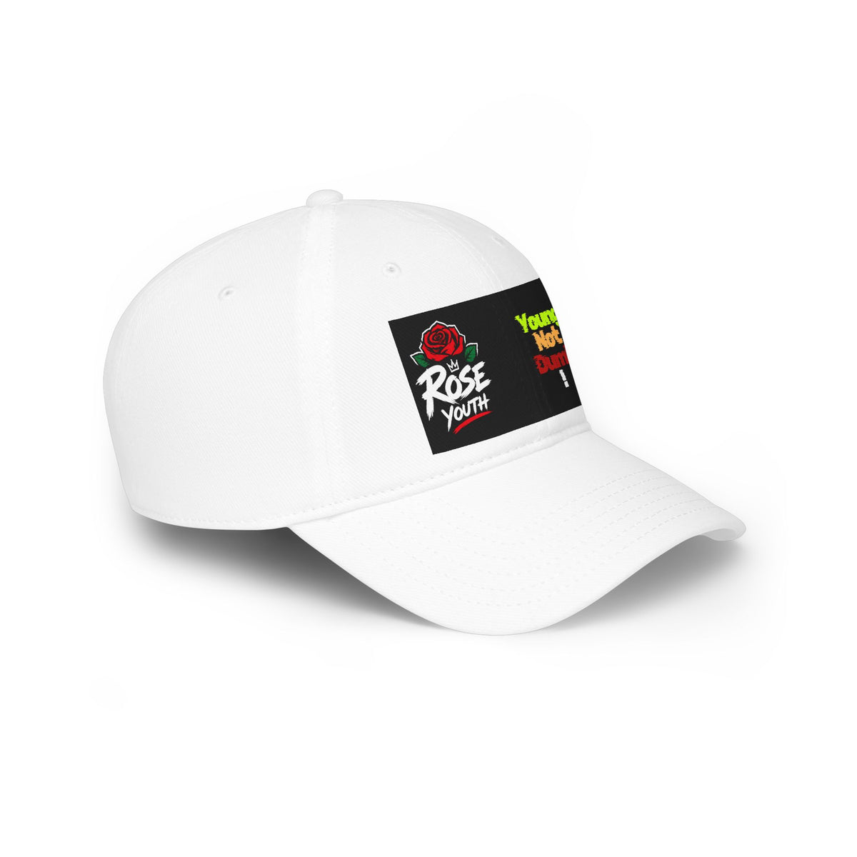 Young Not Dumb Rose Youth Red Baseball Cap
