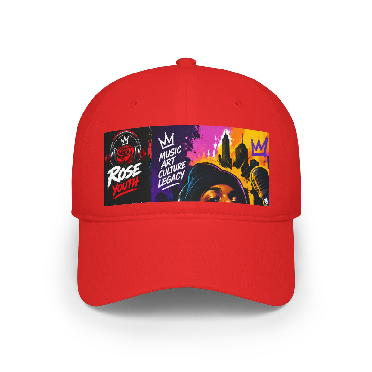 ROSE Youth Maestro Low Profile Baseball Cap – ("Rose Youth" "Music Art Culture Legacy")