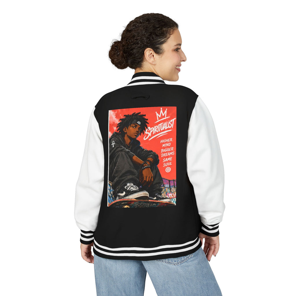 Rose Youth Spiritualist Inspirational Anime Letterman Jacket