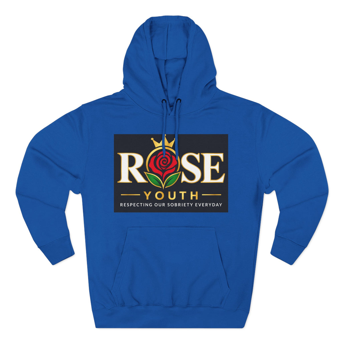ROSE Youth Logo Hoodie — "Respecting Our Sobriety Every Day" Graphic Fleece Pullover