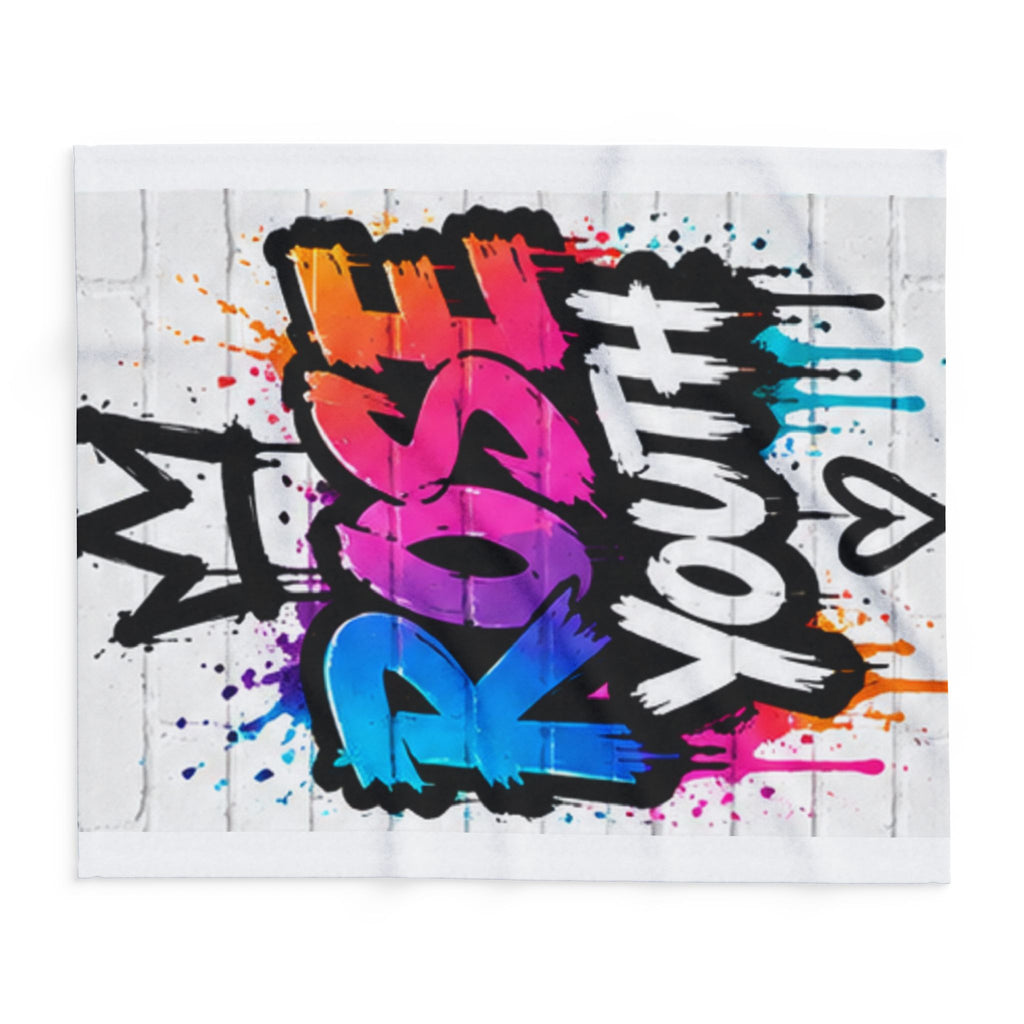ROSE Youth Graffiti Logo  Arctic Fleece Blanket